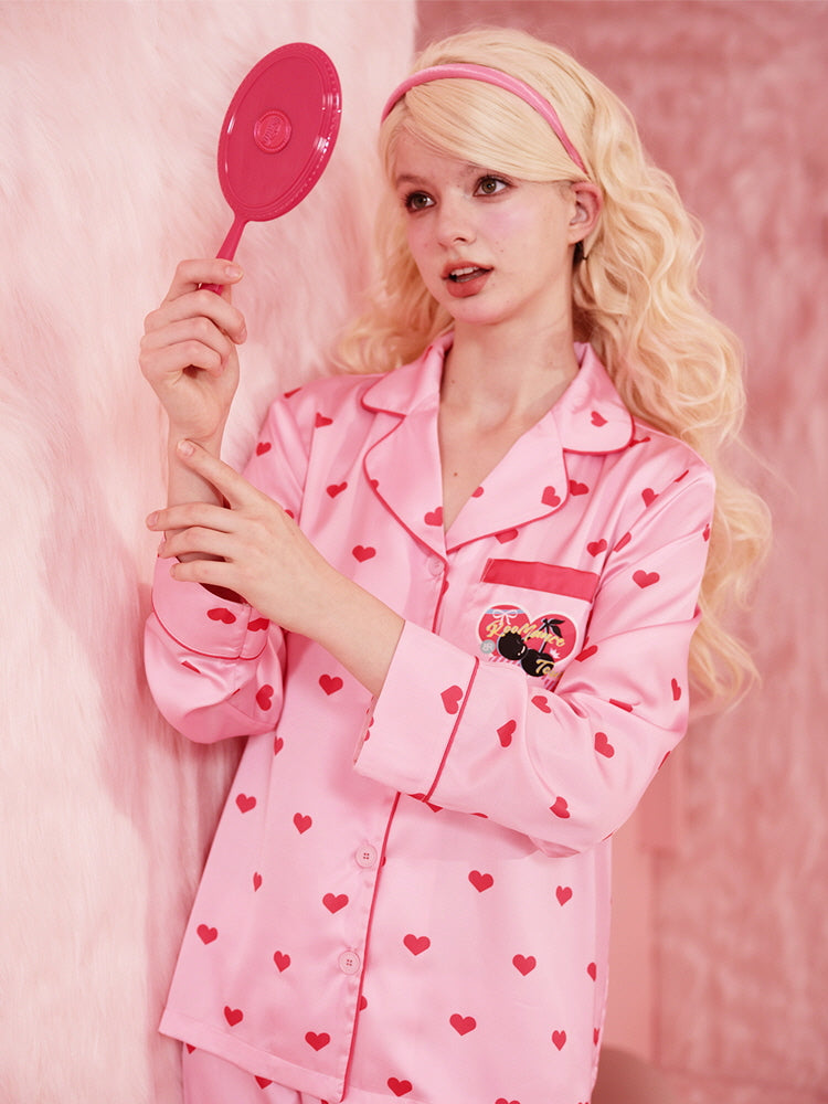 Cherry Pop Heart Pajama Quartet