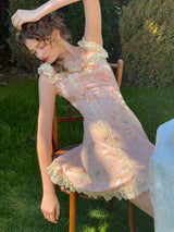 Rose Milk Picnic Dress