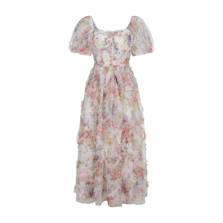 Garden Waltz Puff Dress