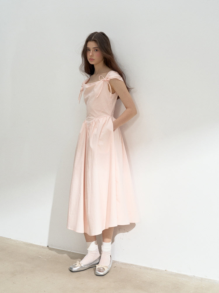Blush Waltz Ribbon Dress