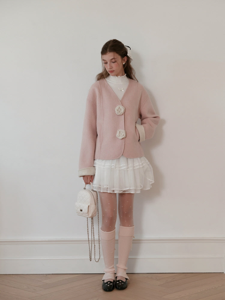 Roseraie Whispers Wool Coat