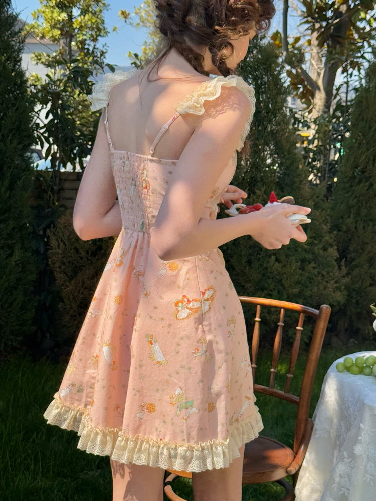 Rose Milk Picnic Dress