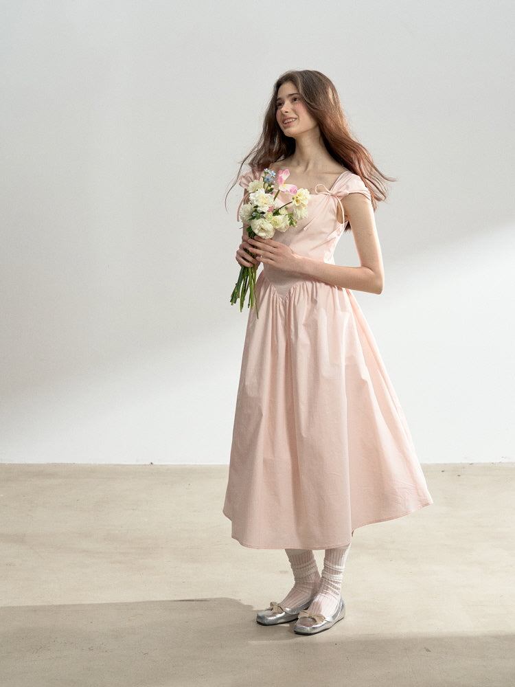 Blush Waltz Ribbon Dress