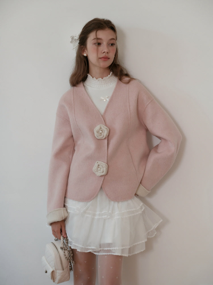 Roseraie Whispers Wool Coat