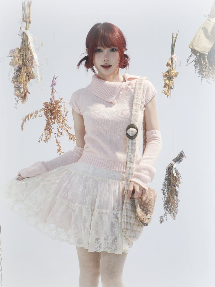 Frosty Blossom Knit Set