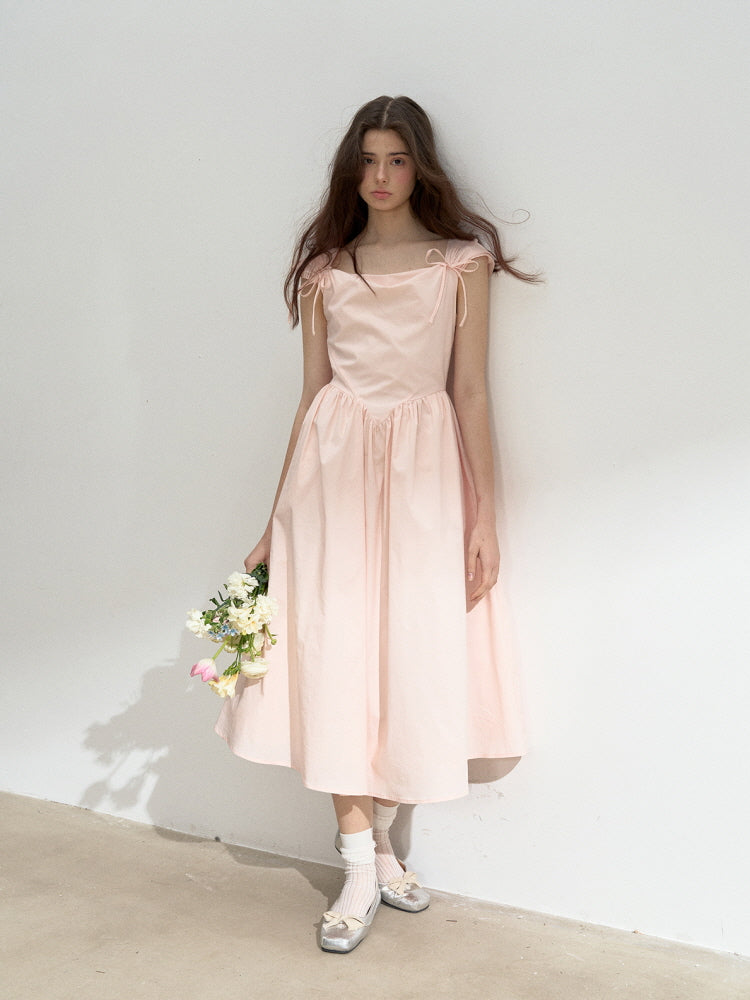 Blush Waltz Ribbon Dress
