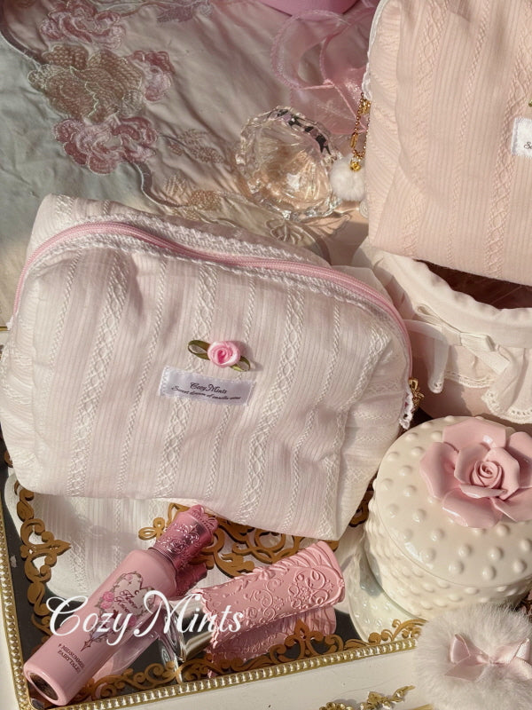 Lace Rose Soft Pouch