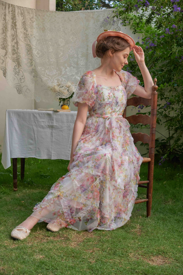 Garden Waltz Puff Dress