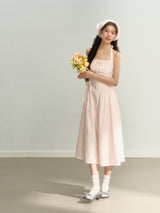 Blush Cottagecore Halter Dress