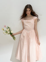 Blush Waltz Ribbon Dress