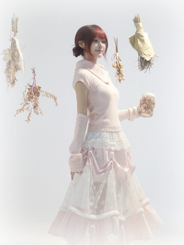 Frosty Blossom Knit Set