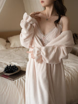 Moonlight Petal Long Nightgown Set