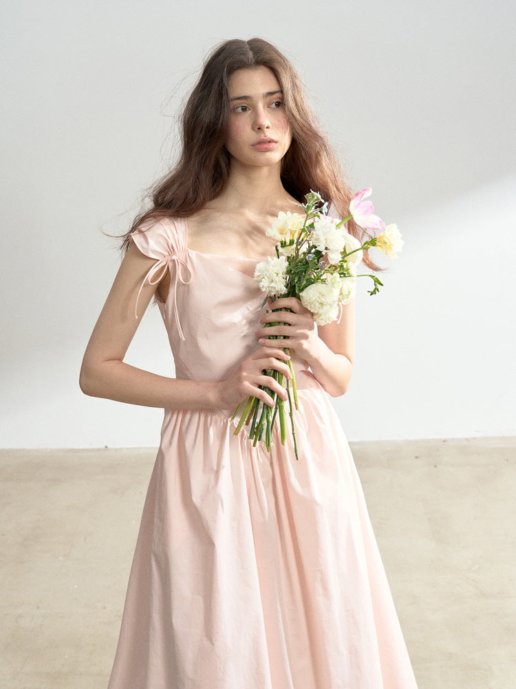 Blush Waltz Ribbon Dress