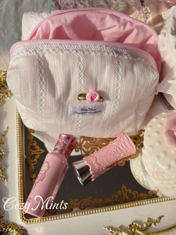Lace Rose Soft Pouch