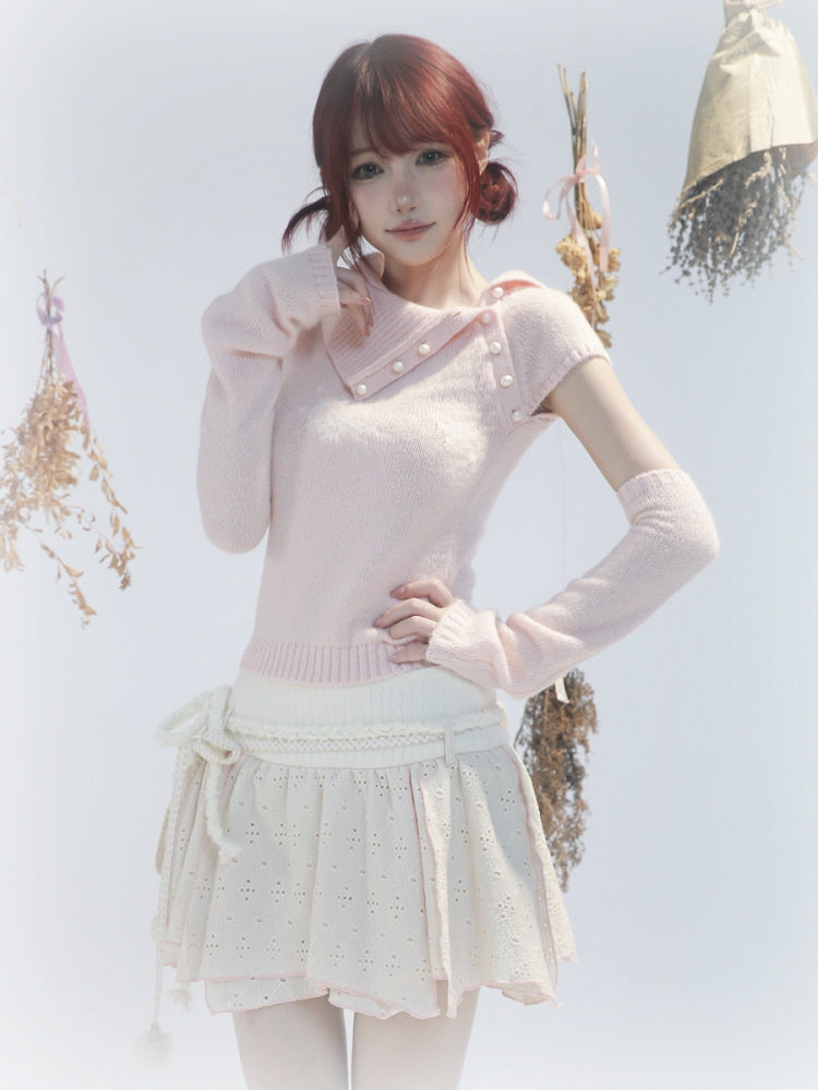 Frosty Blossom Knit Set