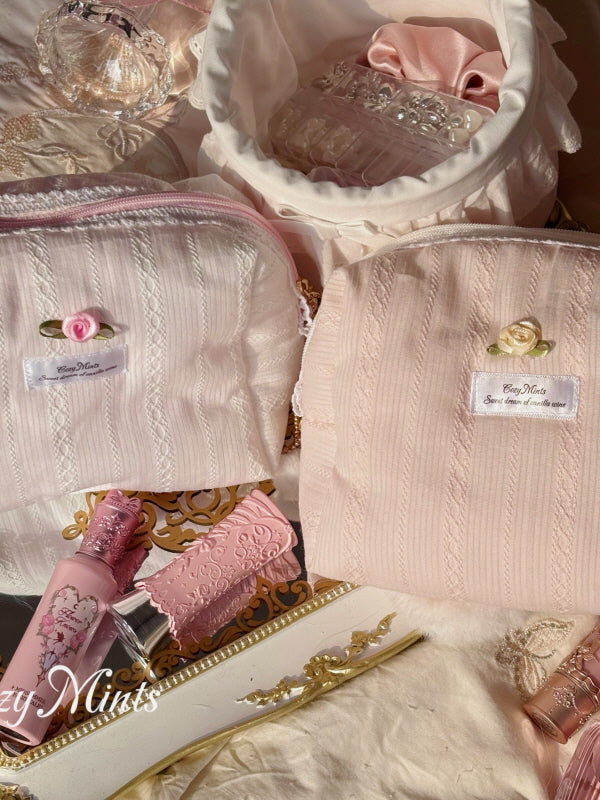 Lace Rose Soft Pouch
