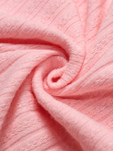 Rosy Ruffle Lace-Up Top