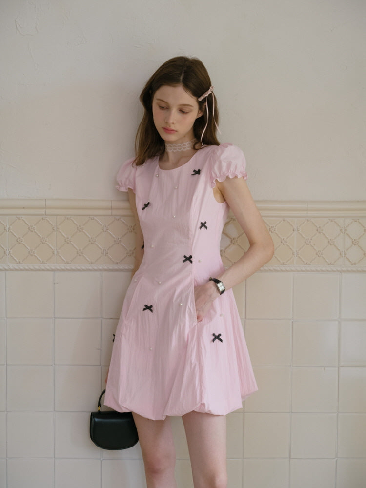 Pearl Garden Bow Dress