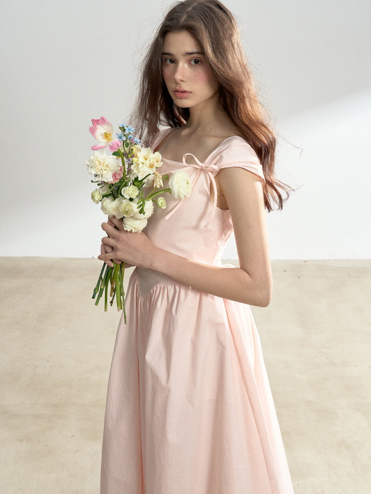 Blush Waltz Ribbon Dress