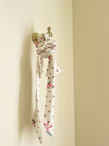 Dot Rose Fairy Ribbon Scrunchie