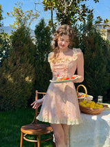 Rose Milk Picnic Dress