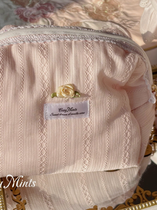 Lace Rose Soft Pouch