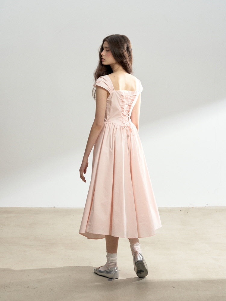 Blush Waltz Ribbon Dress