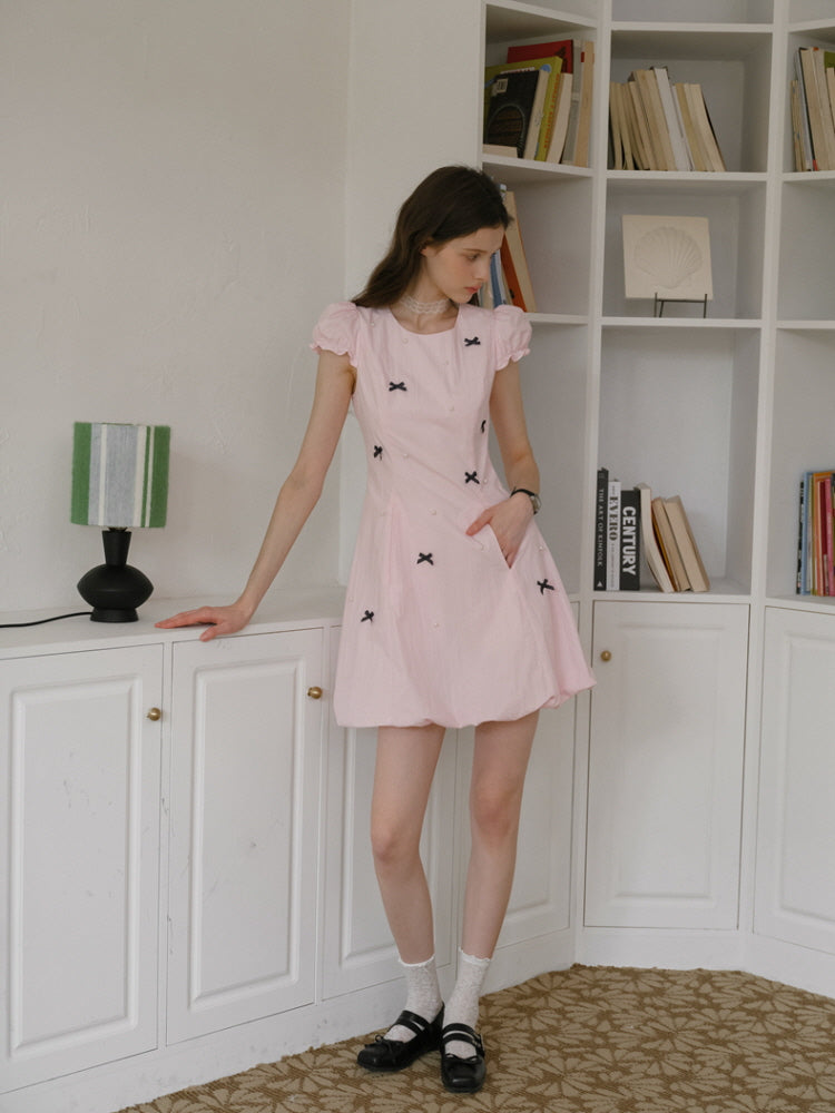 Pearl Garden Bow Dress