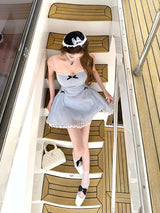 Lace Bow Polka Princess Dress