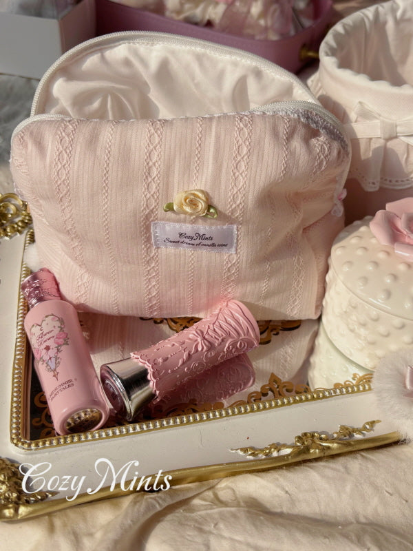 Lace Rose Soft Pouch