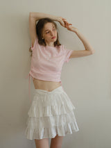 Blush Stardust Bow Tee