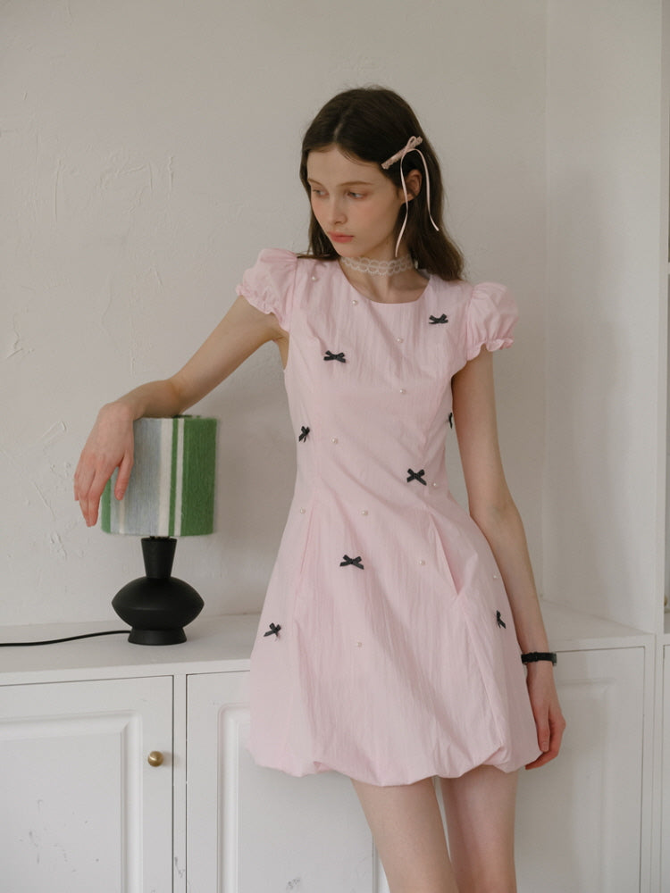 Pearl Garden Bow Dress