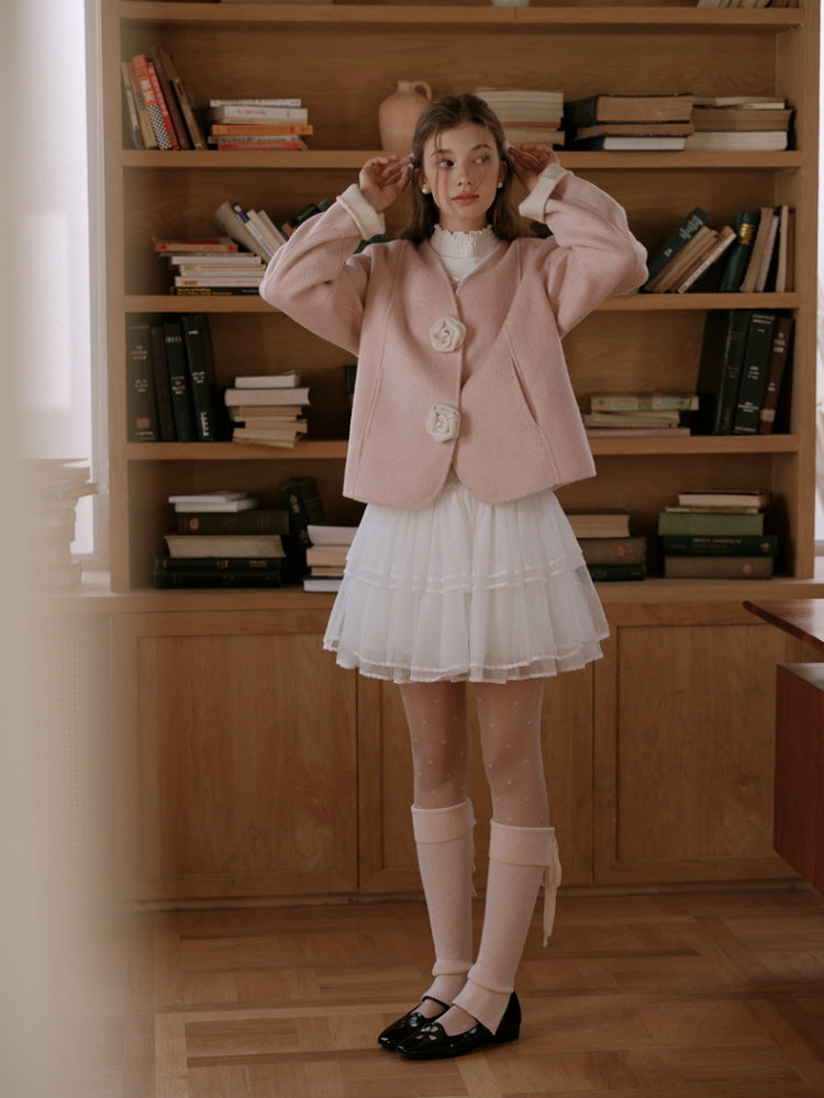 Roseraie Whispers Wool Coat