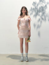 Strawberry Soufflé Corset Top
