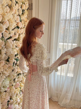 Blush Lace Waltz Dress