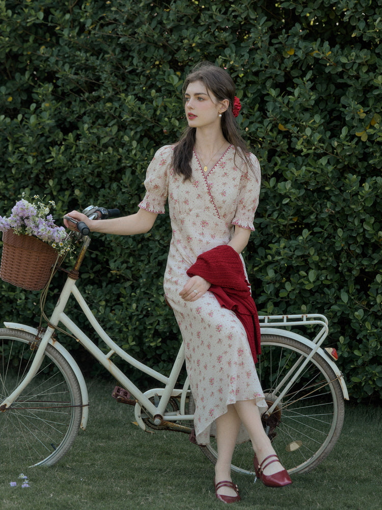 Rosée d'Été Puff Sleeve Dress
