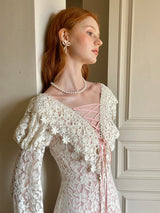 Blush Lace Waltz Dress