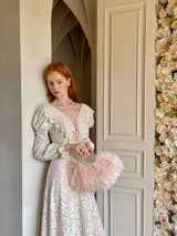 Blush Lace Waltz Dress