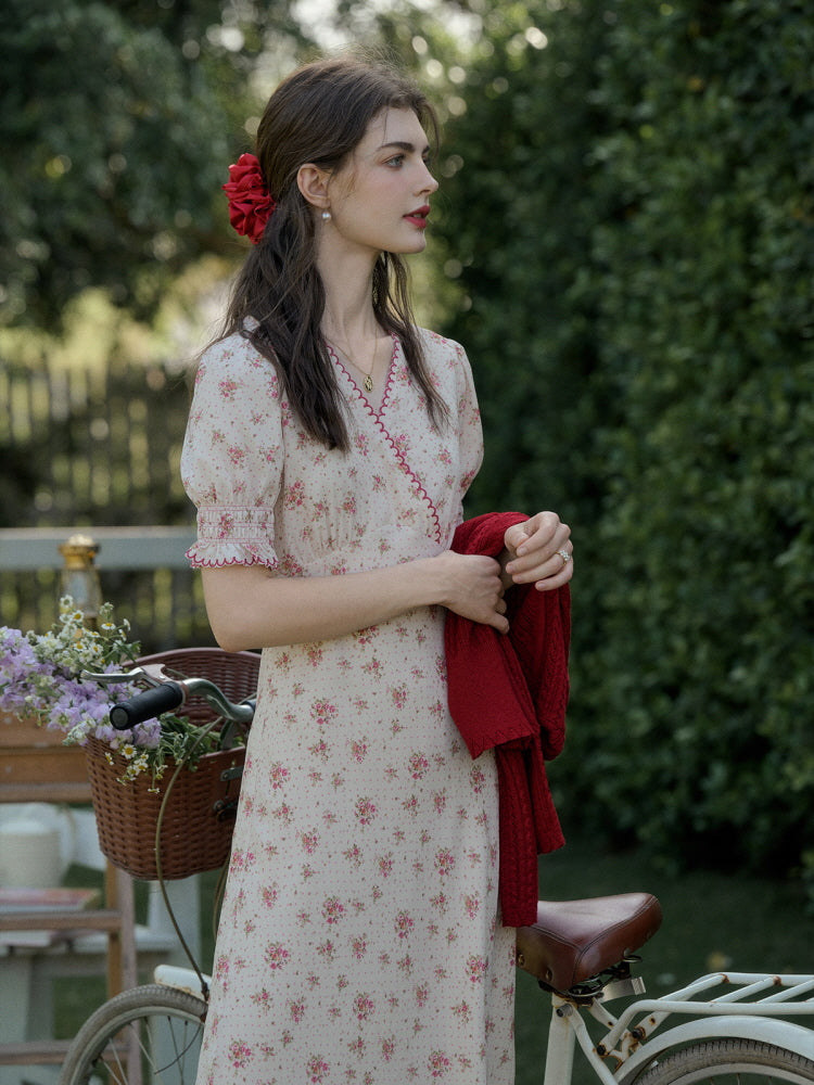 Rosée d'Été Puff Sleeve Dress