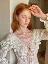 Blush Lace Waltz Dress