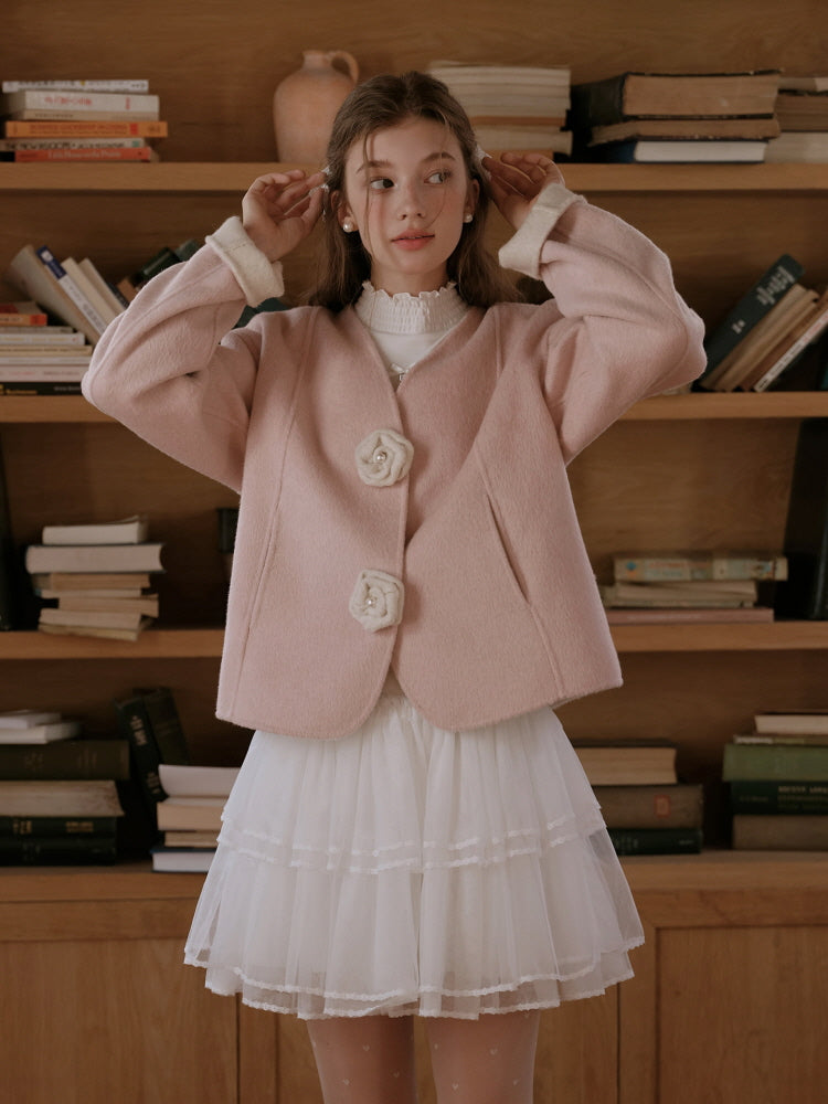 Roseraie Whispers Wool Coat