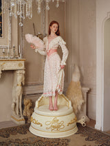 Blush Lace Waltz Dress