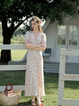 Rosée d'Été Puff Sleeve Dress