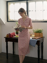Pink Rosé Reading Dress