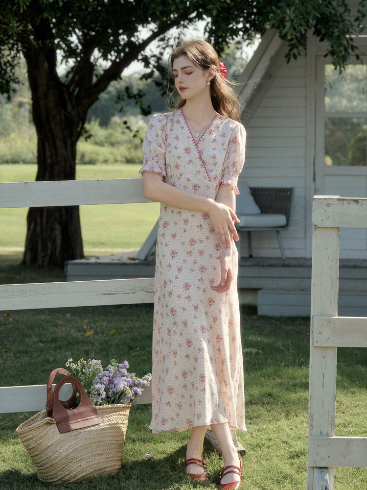 Rosée d'Été Puff Sleeve Dress