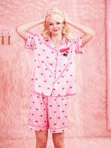 Cherry Pop Heart Pajama Quartet