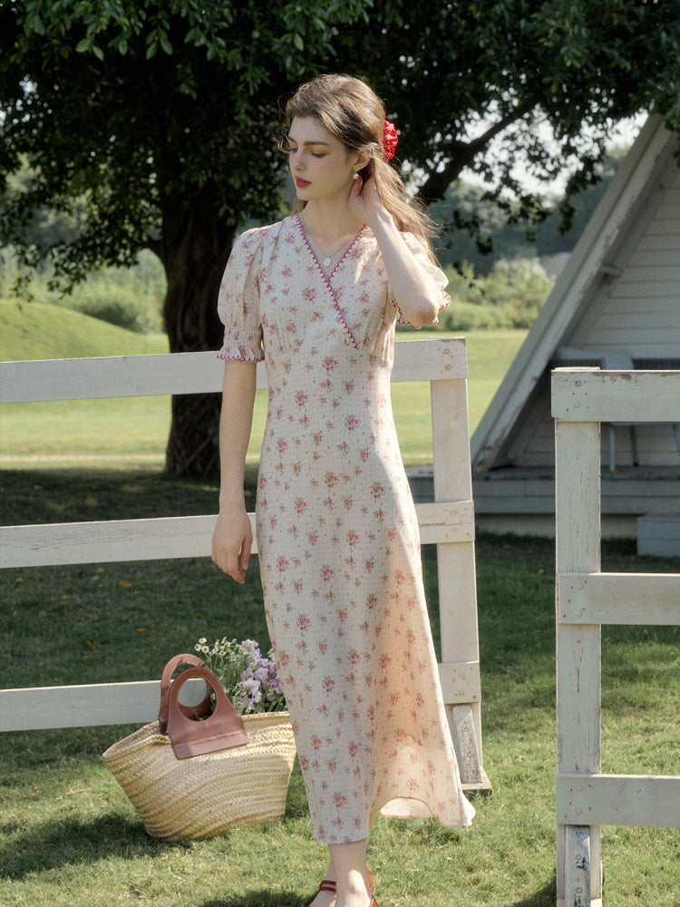 Rosée d'Été Puff Sleeve Dress