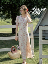 Rosée d'Été Puff Sleeve Dress