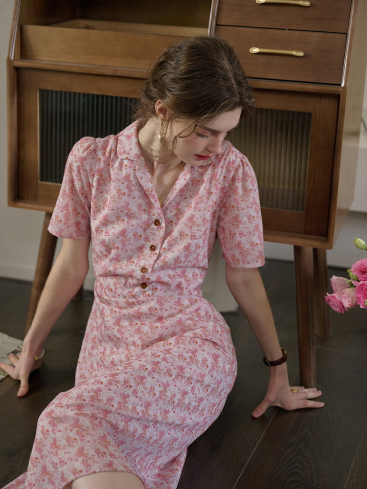 Pink Rosé Reading Dress