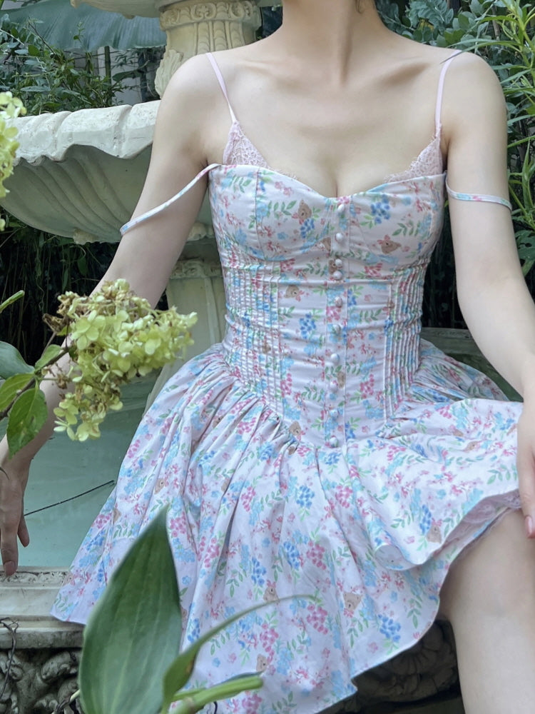 Bluebell Garden Corset Dress